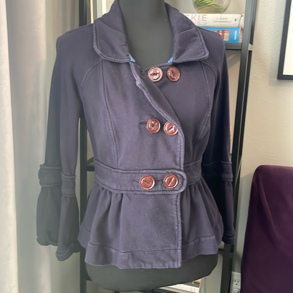 ALLIHOP double breasted peplum jacket